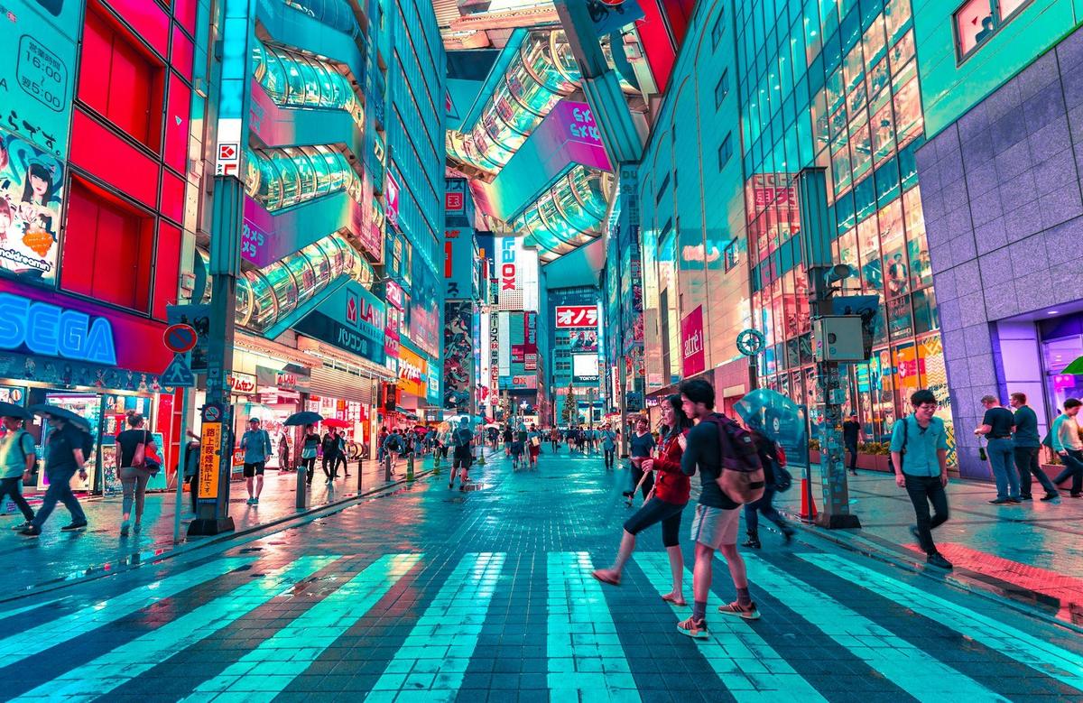 Akihabara at nightfall